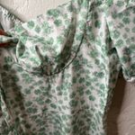 Cider milkmaid dress seize XL white with blue floral. Photo 2