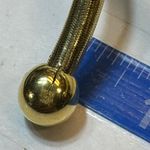 Vermeil Gold Over 925 Italy Flexible Snake Chain Necklace Photo 5