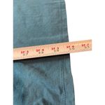 D & CO Denim Teal Short Sleeve Pullover V Photo 7