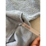 Free People Beach Sweater Womens Small Icy Blue Chunky Cowl Neck Coastal NWT Photo 6