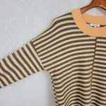 Madewell  Womens Sweater Small Brown Stripe Wool Blend Play Smithe Pullover Photo 4