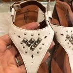 Lucky Brand white studded cork wedge sandals Women’s Size 8 Photo 4
