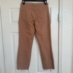 L'Agence L’AGENCE High Waist Raw Hem Straight Leg Pants Jeans Pink Dust Size 25 Photo 4