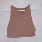 Free People Intimately  Mauve Brown Sleeveless Waffle Knit Tank Top size M/L Photo 0