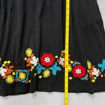 Tommy Hilfiger Black Dress Womens Large Floral Embroidered Sleeveless Casual Photo 5