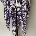 Michael Stars  Blue And White Sarong / Scarf / Coverup Photo 4