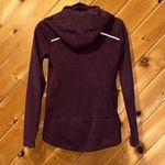 Athleta  Stronger zip up hoodie in maroon burgundy Photo 6