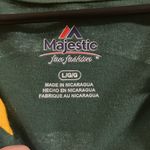 Majestic Green Bay Packers Green and Yellow 3/4 Fan Fashion Shirt NWOT Large Photo 7