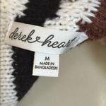 Derek Heart Tan and Brown Crew Neck Striped Sweater Photo 2