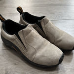 Merrell  Jungle Moc SlipOn Shoes Womens Size 8.5 Tan Suede Hiking Trail Comfort Photo 0