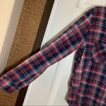 Timing  Red/Blue Plaid Button Up Flannel Shirt size L Photo 8