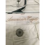 American Eagle  Women’s White Jeans Straight Fit Size 2 Pockets Photo 5