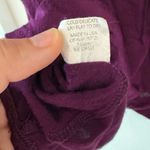 Loveappella Purple Crisscross Back 3/4 Sleeve Tunic Top Photo 5