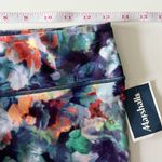 American Eagle NWT Floral Multicolor Mid Rise Stretch Gym Athletic Shorts M Photo 2