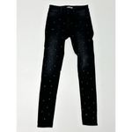 DL1961 Kershaw Emma Low Rise Skinny Ankle Jeans Rhinestones Bling Black Size 23 Photo 7