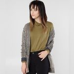 Buckle Gilded Intent Washed Grandpa Cardigan Sweater Photo 1