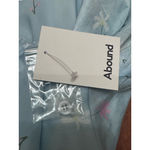 Abound  Satin Pajama Shirt Button-up Front Breathable Floral Pattern Blue M NEW Photo 6