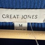 Great Jones Cobalt Blue Long Sleeve Ribbed Knit Sweater Midi Dress Size Medium Photo 12