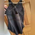 Lands' End Women's Sheer Mesh Middle One Piece Swimsuit size XXL NWT Black Photo 4