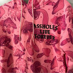 Rare ALF Mushroom Hoodie Hot Pink Size Small Photo 1