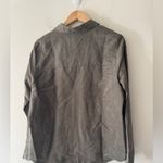 ZARA Green Faux Suede Button Down Shirt Shacket Photo 5