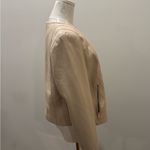 Chico's  Cream Leather Jacket Photo 8