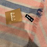 Barbour NWT Pink, blue and cream Freya wrap scarf Photo 5