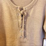 Capulet NWT  Brighton Henley Lace Up Sweater Photo 4