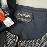 Bebe Metallic Zip Bodycon Midi Dress with Jacket Black & Silver Size Small Photo 15