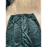Victoria's Secret  Emerald Green Cheetah Print Pajama Set Small Photo 3