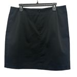 Boston Proper  Mini Skirt Black Satin Feel Capsule Basic Size 14 Photo 1