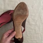 Bruno Magli Brown Peeptoe Sling back Pumps Heels Shoes Pinup size 7.5B Photo 5