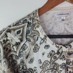 Croft & Barrow Croft Barrow S Rich Black Tan Creme Cardigan Sweater Photo 7