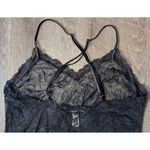 Victoria's Secret Black sheer lace lingerie nightie teddy dress negligee size XL Photo 4