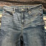 American Eagle  super hi rise flare light wash size 10 x short Photo 2