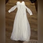 Lulus  My Whole Heart White Long Sleeve Wrap Dress Photo 4