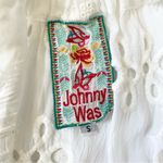 Johnny Was White Eyelet Lace Mini Bay Doll Dress Swim Coverup With Slip Size S Photo 6