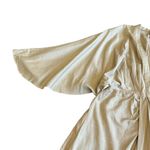 Mable Simone Mini Dress Taupe Linen Blend Neutral Size Medium Women's NWT Tan Photo 4