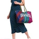 NWT Rowing Blazers × Target Diagonal Stripe Slip Midi Dress Size XS Blue Photo 0