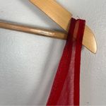 Victoria's Secret Vintage 2000s y2k red Victoria’s Secret mesh babydoll rosette top size medium Photo 6