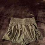 Free People NWOT  Movement Shorts XS Green Lined The Way Home Photo 3