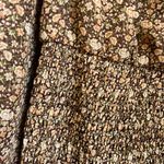 VICI  Brown Floral Smocked Long Sleeve Mini Flounce Dress Size XL Photo 8