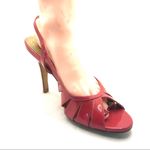 Cole Haan PINK PATENT LEATHER STRAPPY HEELED SANDALS (8B) Photo 4