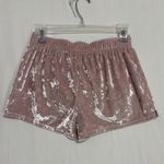 Victoria's Secret  Crushed Velvet Velour Sleep Shorts Size XS Soft Pink Coquette Photo 2