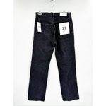 RE/DONE 90s High Rise Loose Fit Relaxed Straight Leg Washed Black Ripped Jeans Photo 3