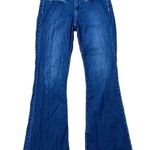 Joie  Size 28 Jeans Nouveau Flare Cut Off Raw Hem Cobalt Wash Mid Rise Women’s Photo 2