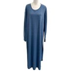 Smash + Tess Long Tunic Sweater Top Long Sleeve Minimalist Blue size XL Photo 1