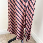 A New Day Minimalist Striped Slip Dress M Bias Cut Midi Quiet Luxury French NEW Photo 5