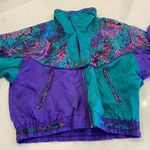Vintage 1980s J Gallery Purple and Green Light Jacket‎ Size Medium Photo 11