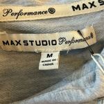 Max Studio  Women's Gray Cropped Hoodie Sweatshirt Size M Photo 5